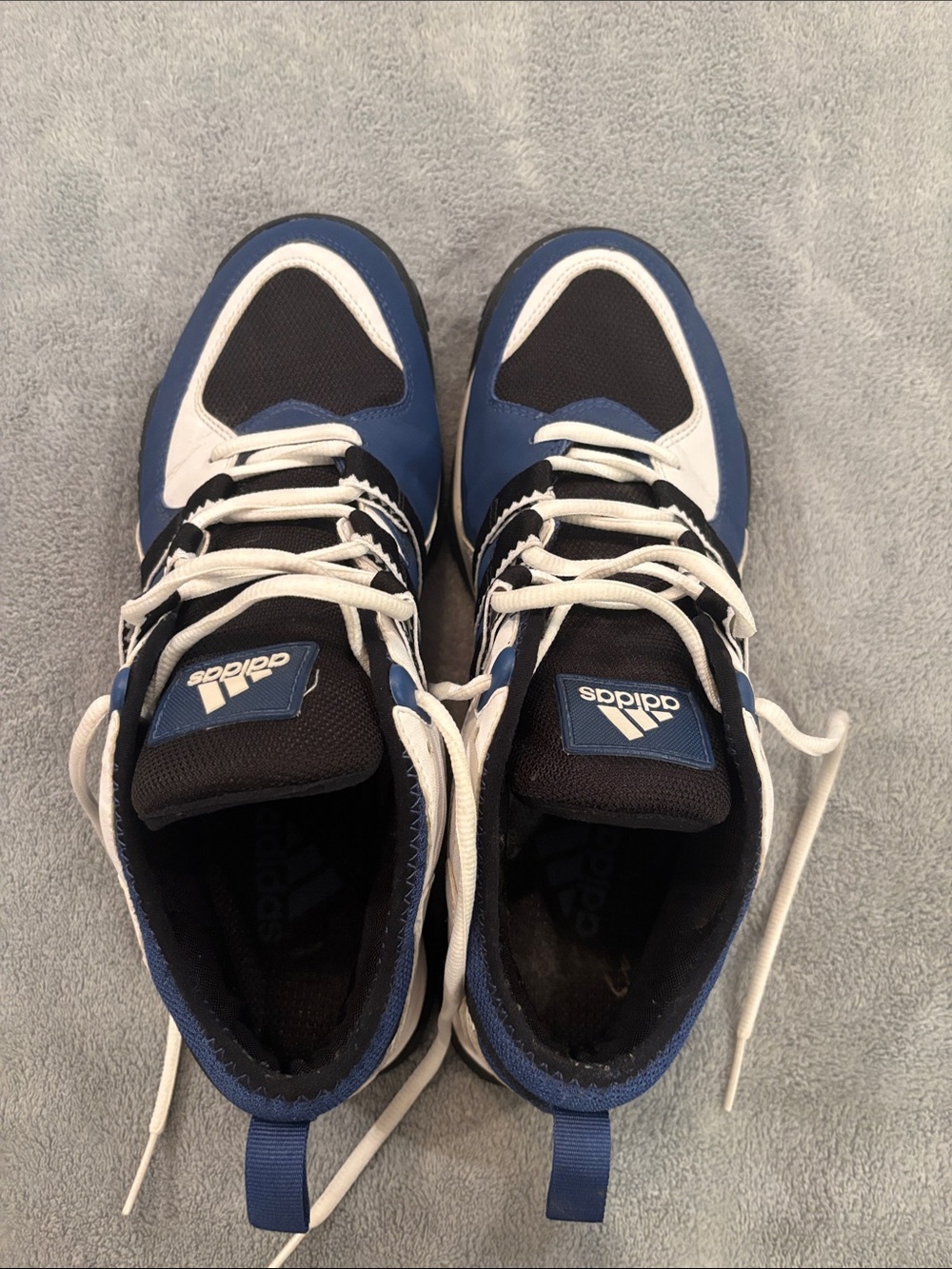 adidas Men’s Navy Black White Athletic Trainers - Picture 7 of 8